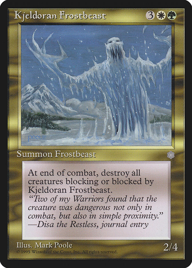 Kjeldoran Frostbeast [Ice Age] | Black Swamp Games