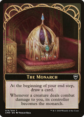 Golem // The Monarch Double-Sided Token [Commander Legends Tokens] | Black Swamp Games