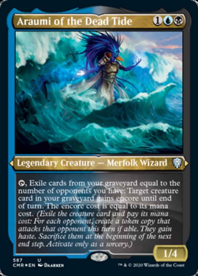 Araumi of the Dead Tide (Etched) [Commander Legends] | Black Swamp Games
