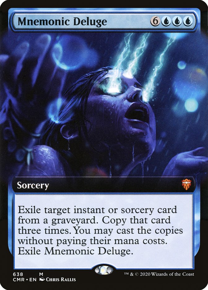 Mnemonic Deluge (Extended Art) [Commander Legends] | Black Swamp Games