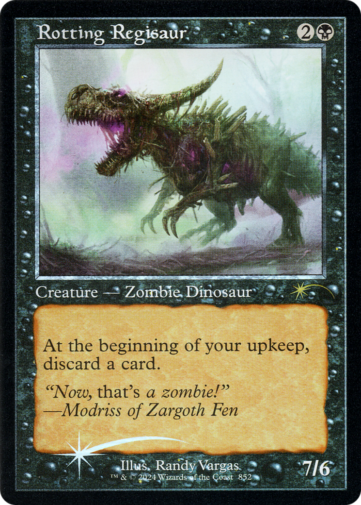 Rotting Regisaur (Retro Frame) [Secret Lair Drop Series] | Black Swamp Games