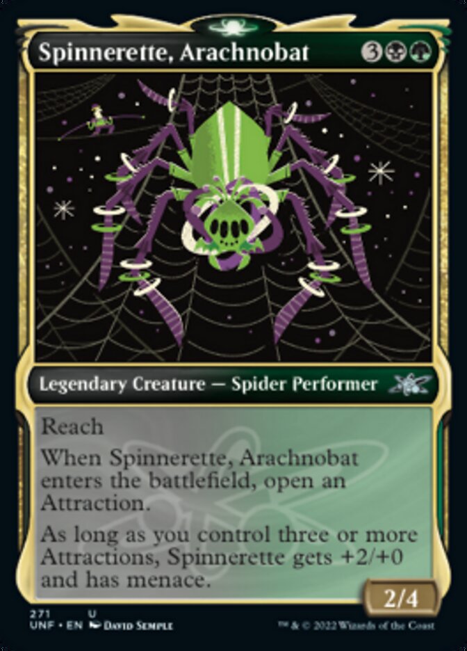 Spinnerette, Arachnobat (Showcase) [Unfinity] | Black Swamp Games