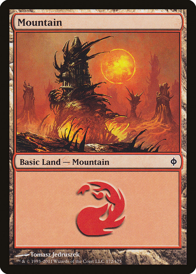 Mountain (172) [New Phyrexia] | Black Swamp Games