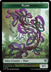 Plant Warrior // Plant Double-Sided Token [Outlaws of Thunder Junction Commander Tokens] | Black Swamp Games