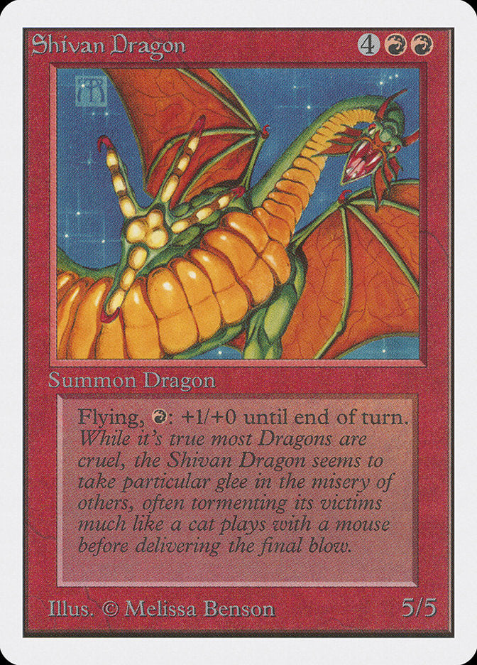 Shivan Dragon [Unlimited Edition] | Black Swamp Games
