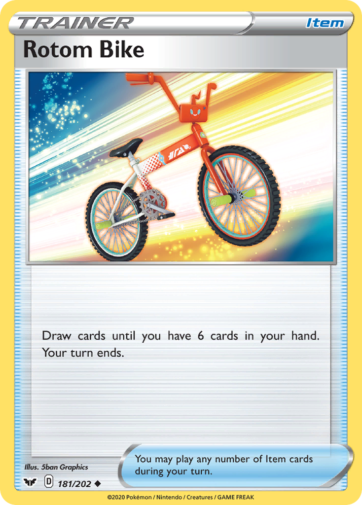 Rotom Bike (181/202) [Sword & Shield: Base Set] | Black Swamp Games