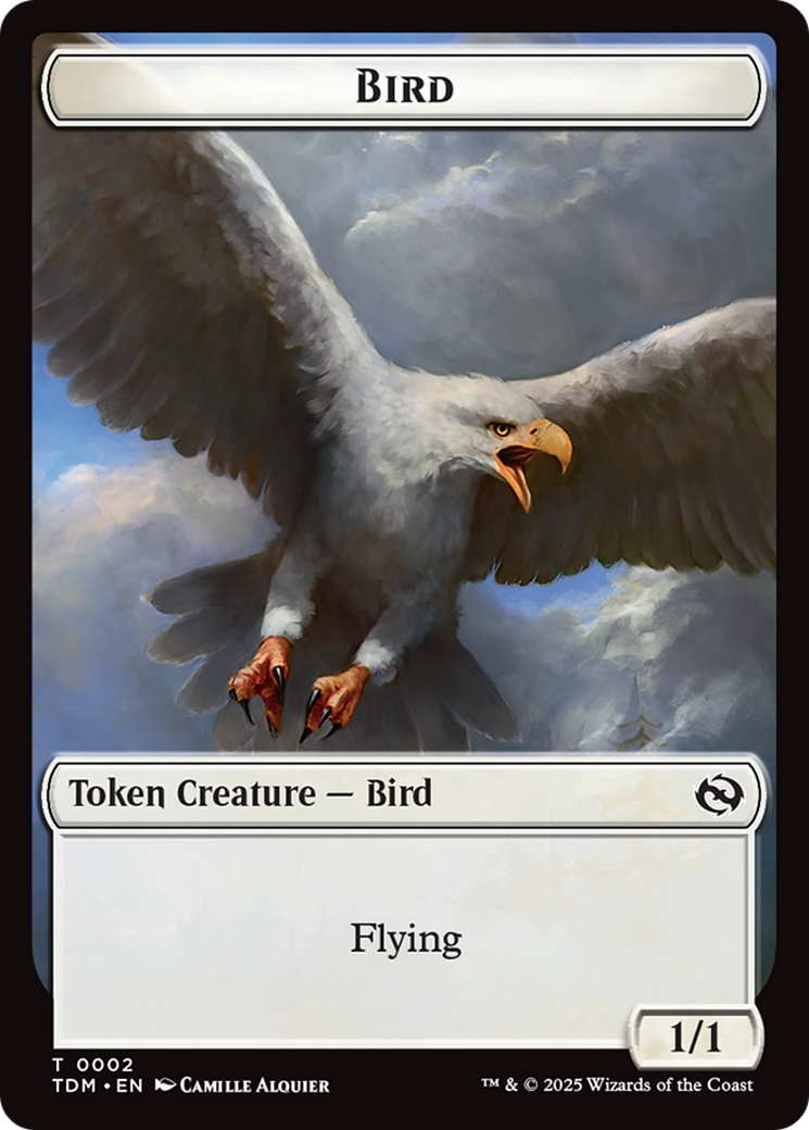 Spider // Bird Double-Sided Token [Tarkir: Dragonstorm Commander Tokens] | Black Swamp Games