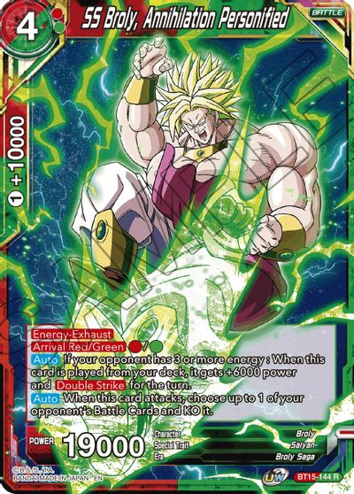 SS Broly, Annihilation Personified (BT15-144) [Saiyan Showdown] | Black Swamp Games
