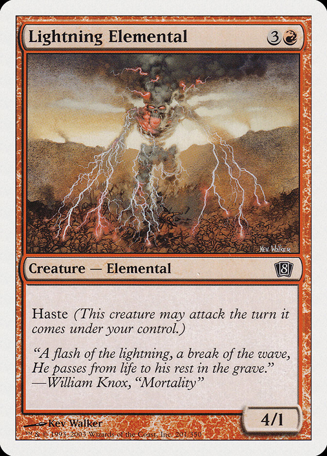 Lightning Elemental [Eighth Edition] | Black Swamp Games