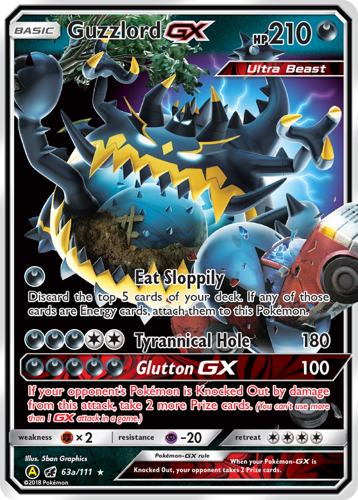 Guzzlord GX (63a/111) [Alternate Art Promos] | Black Swamp Games