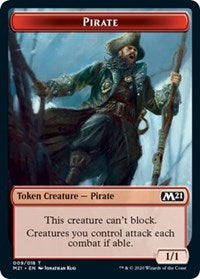 Pirate // Weird Double-Sided Token [Core Set 2021 Tokens] | Black Swamp Games