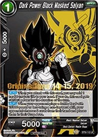 Dark Power Black Masked Saiyan (Origins 2019) (BT5-112_PR) [Tournament Promotion Cards] | Black Swamp Games