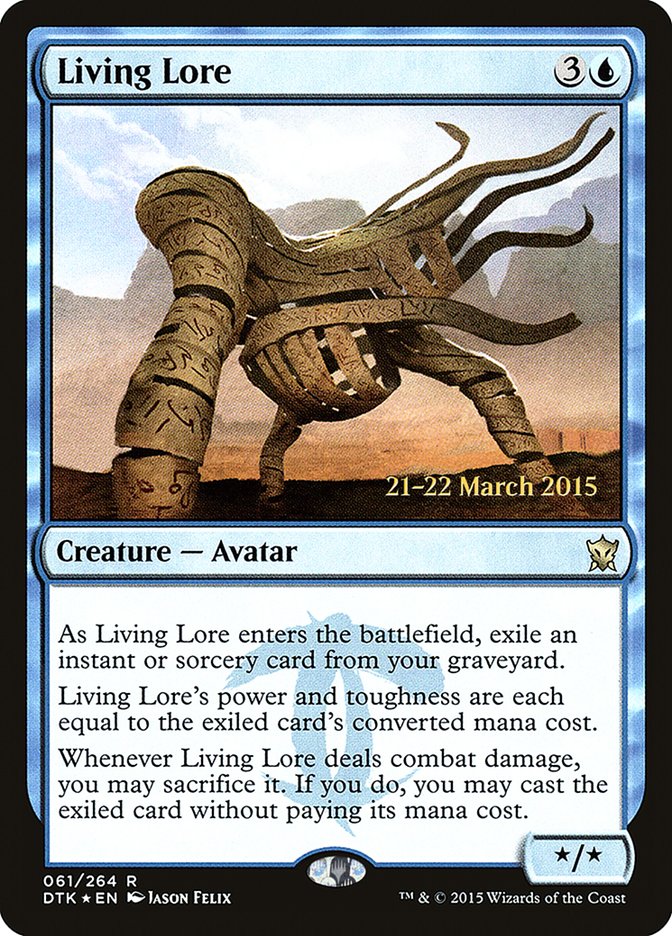 Living Lore [Dragons of Tarkir Prerelease Promos] | Black Swamp Games