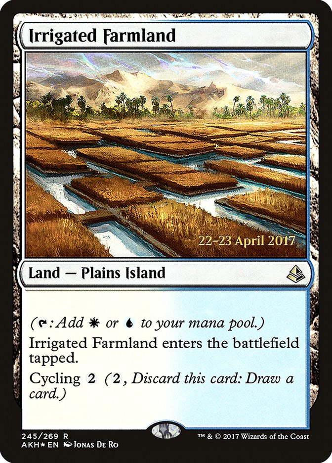 Irrigated Farmland [Amonkhet Prerelease Promos] | Black Swamp Games