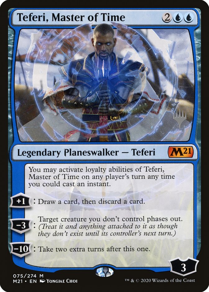 Teferi, Master of Time (Promo Pack) (75) [Core Set 2021 Promos] | Black Swamp Games