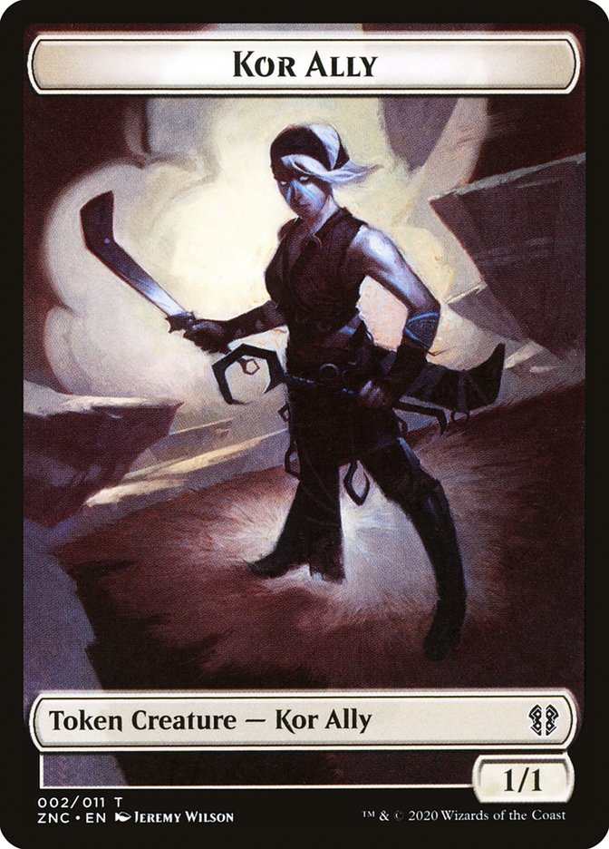 Bird // Kor Ally Double-Sided Token [Zendikar Rising Commander Tokens] | Black Swamp Games