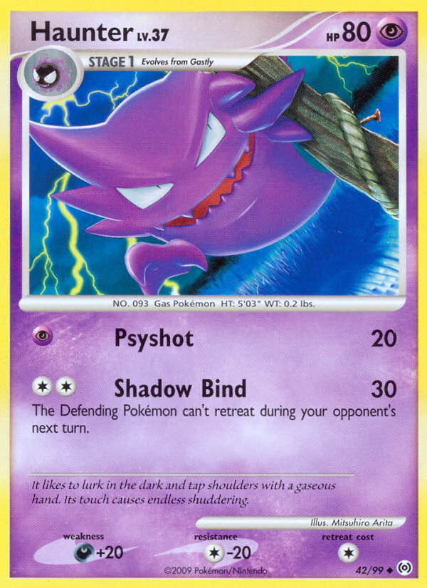 Haunter (42/99) [Platinum: Arceus] | Black Swamp Games