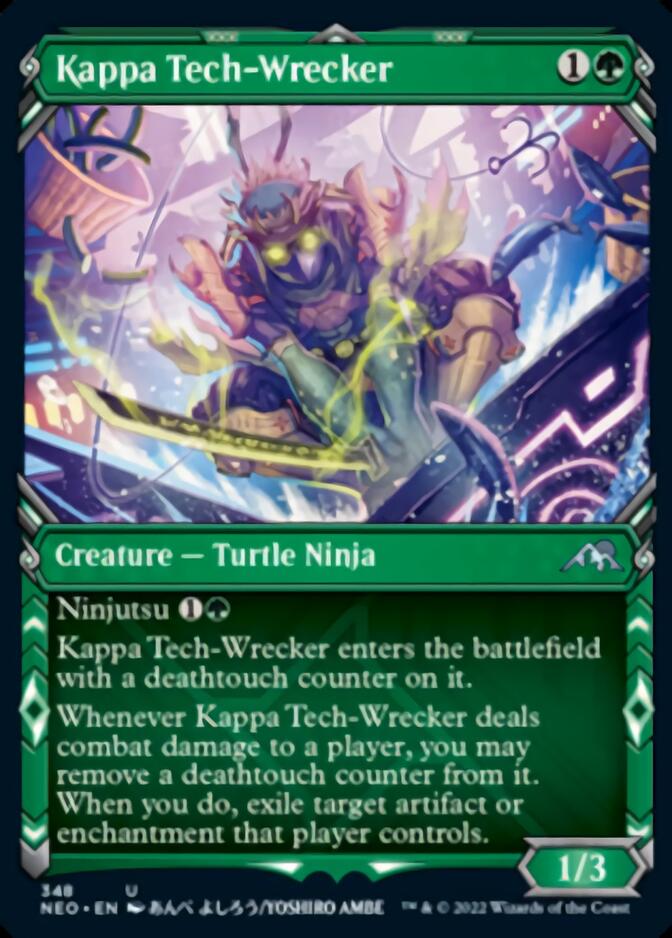 Kappa Tech-Wrecker (Showcase Ninja) [Kamigawa: Neon Dynasty] | Black Swamp Games