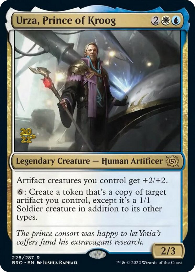 Urza, Prince of Kroog [The Brothers' War Prerelease Promos] | Black Swamp Games