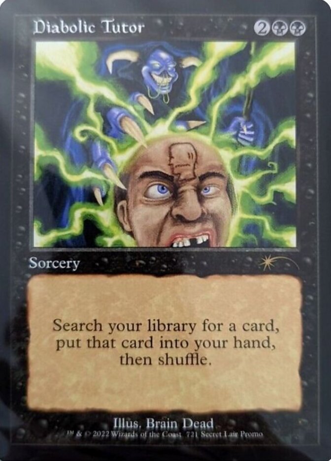 Diabolic Tutor (Retro) [Secret Lair Drop Promos] | Black Swamp Games