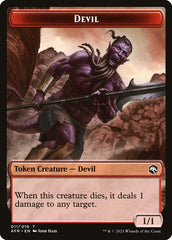 Devil // Guenhwyvar Double-Sided Token [Dungeons & Dragons: Adventures in the Forgotten Realms Tokens] | Black Swamp Games