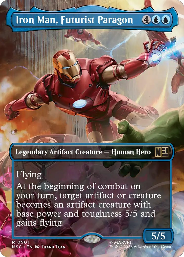 Iron Man, Futurist Paragon (Borderless) [Marvel Super Heroes Commander] | Black Swamp Games