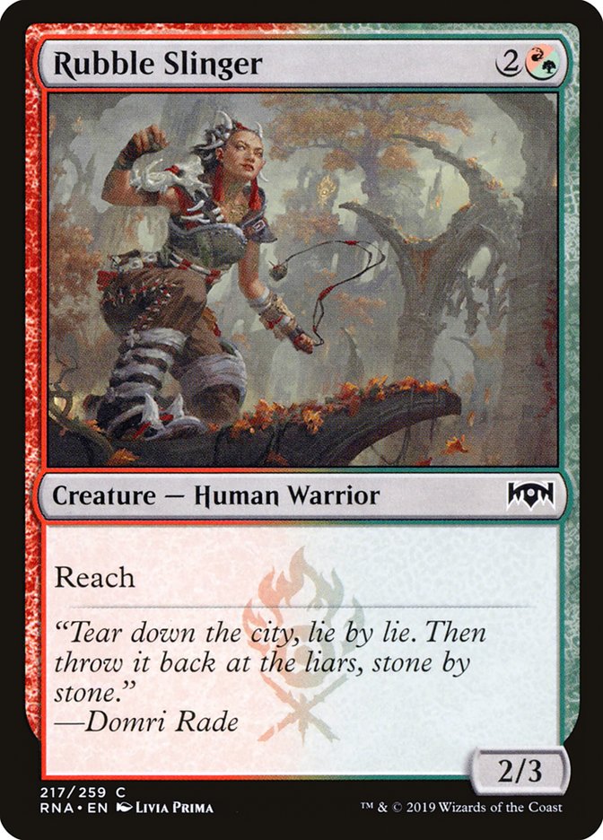 Rubble Slinger [Ravnica Allegiance] | Black Swamp Games