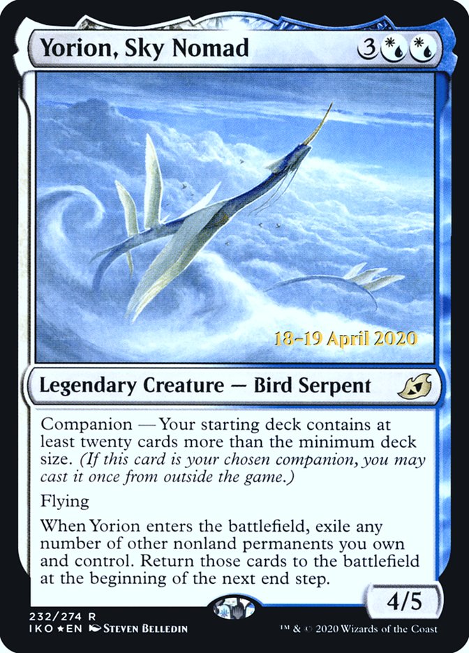 Yorion, Sky Nomad [Ikoria: Lair of Behemoths Prerelease Promos] | Black Swamp Games
