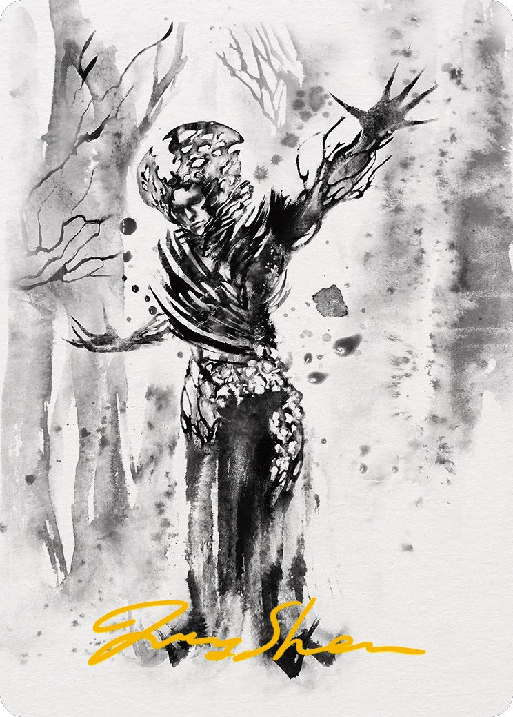 Rustvine Cultivator Art Card (Gold-Stamped Signature) [Phyrexia: All Will Be One Art Series] | Black Swamp Games