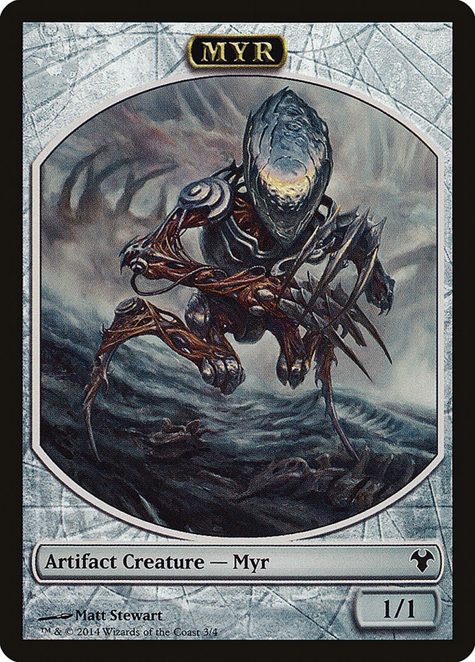 Myr // Spirit Double-Sided Token [Modern Event Deck 2014 Tokens] | Black Swamp Games