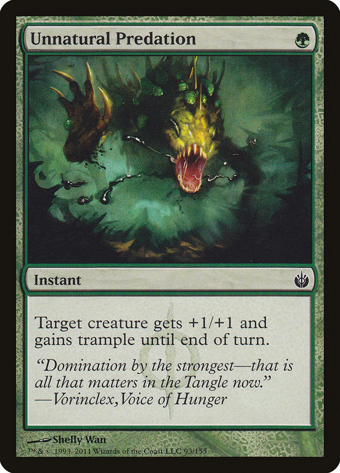 Unnatural Predation [Mirrodin Besieged] | Black Swamp Games