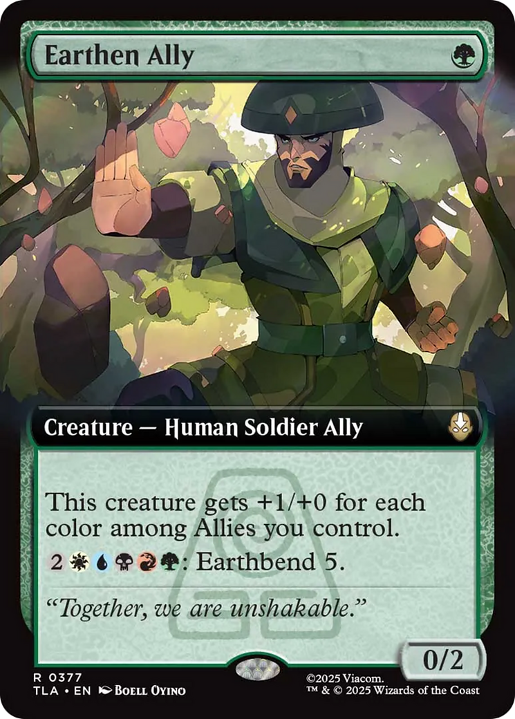 Earthen Ally (Extended Art) [Avatar: The Last Airbender] | Black Swamp Games