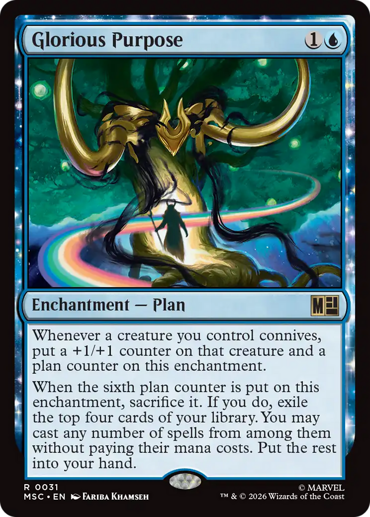 Glorious Purpose (Surge Foil) [Marvel Super Heroes Commander] | Black Swamp Games