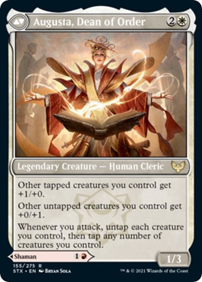 Plargg, Dean of Chaos // Augusta, Dean of Order [Strixhaven: School of Mages Prerelease Promos] | Black Swamp Games
