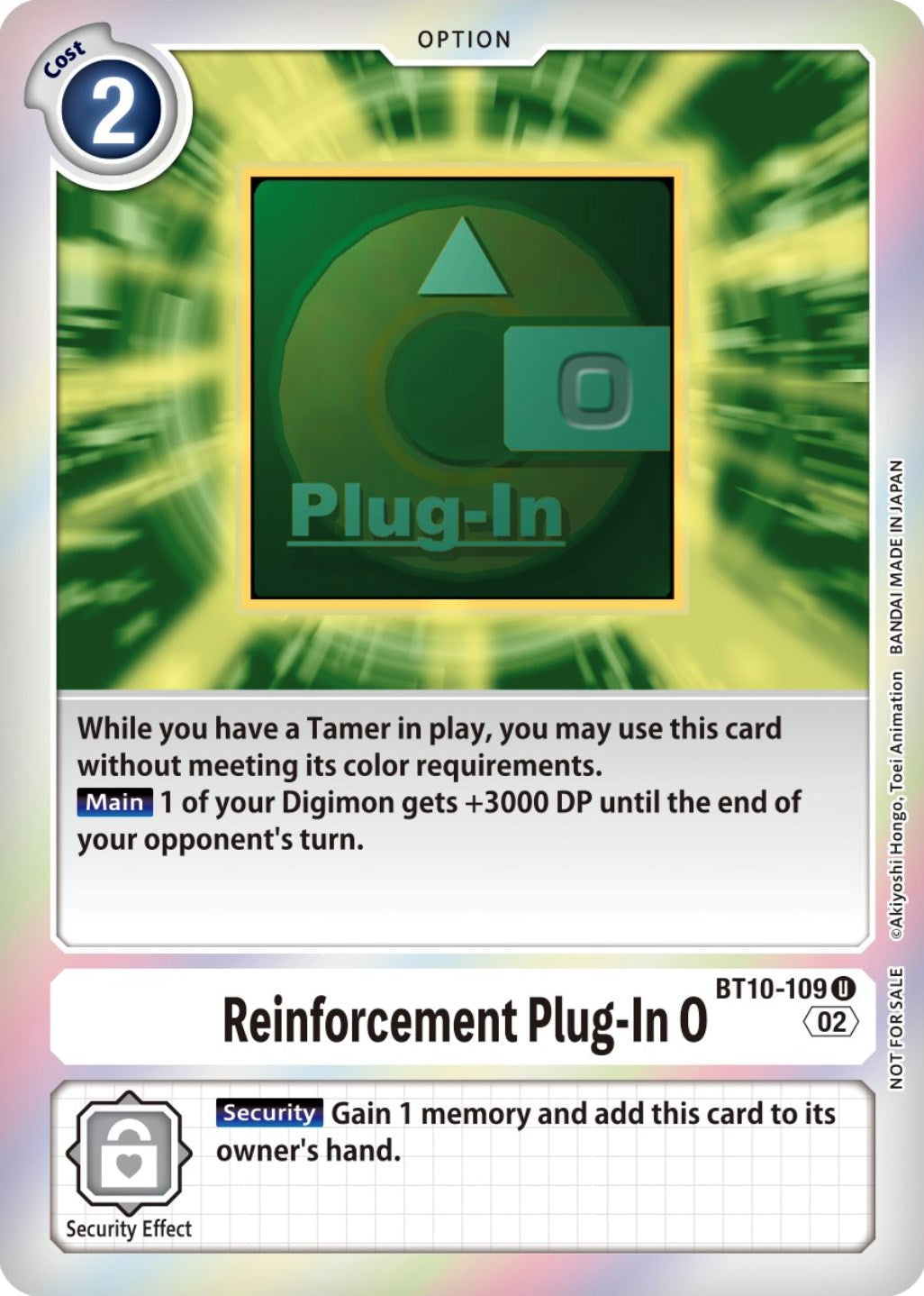 Reinforcement Plug-In 0 [BT10-109] (Event Pack 4) [Xros Encounter Promos] | Black Swamp Games