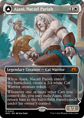 Ajani, Nacatl Pariah // Ajani, Nacatl Avenger (Borderless) [Modern Horizons 3] | Black Swamp Games