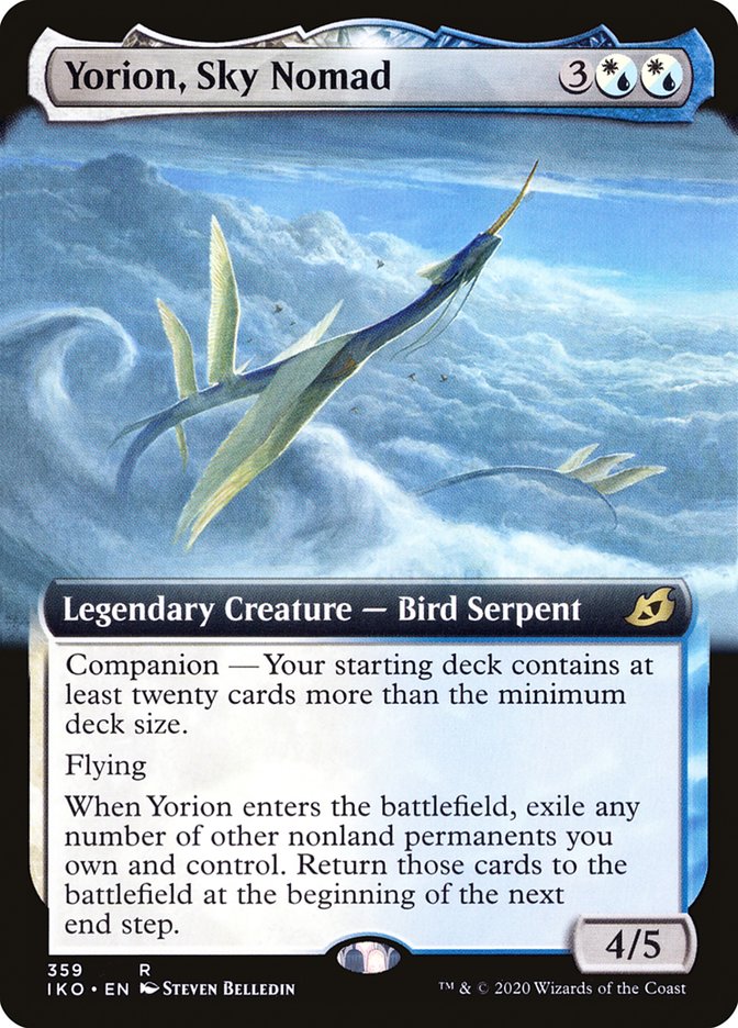 Yorion, Sky Nomad (Extended Art) [Ikoria: Lair of Behemoths] | Black Swamp Games