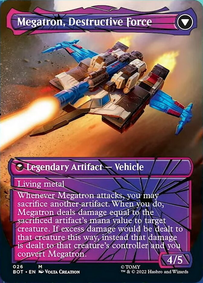 Megatron, Tyrant // Megatron, Destructive Force (Shattered Glass) [Transformers] | Black Swamp Games