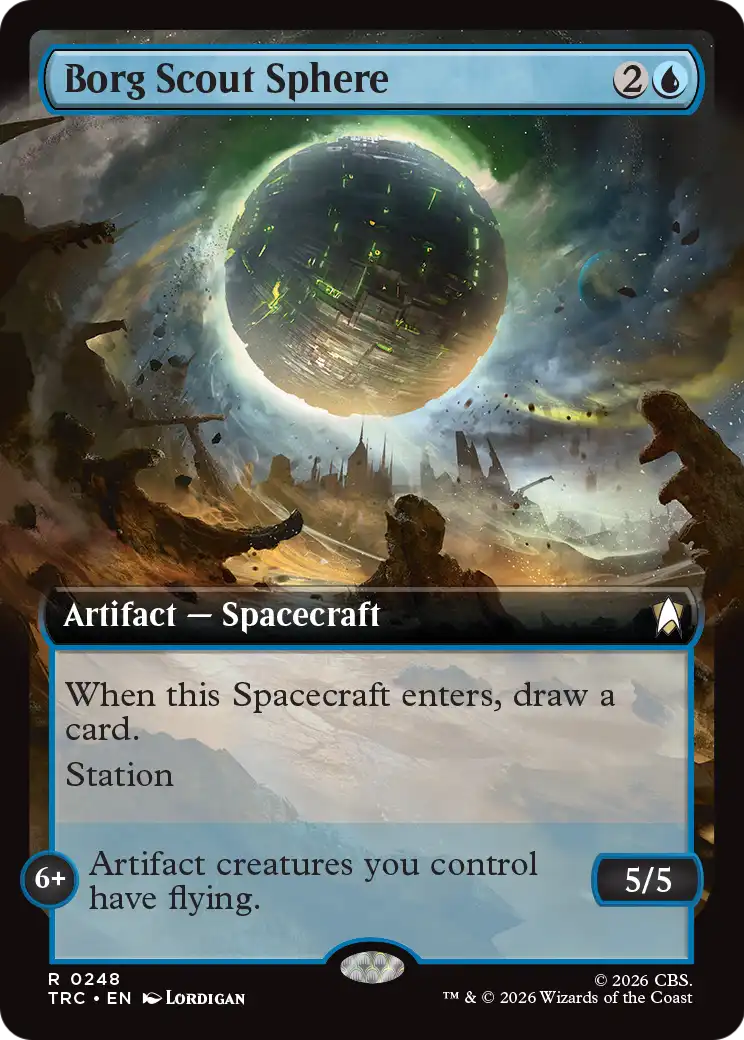 Borg Scout Sphere (Extended Art) [Star Trek Commander] | Black Swamp Games