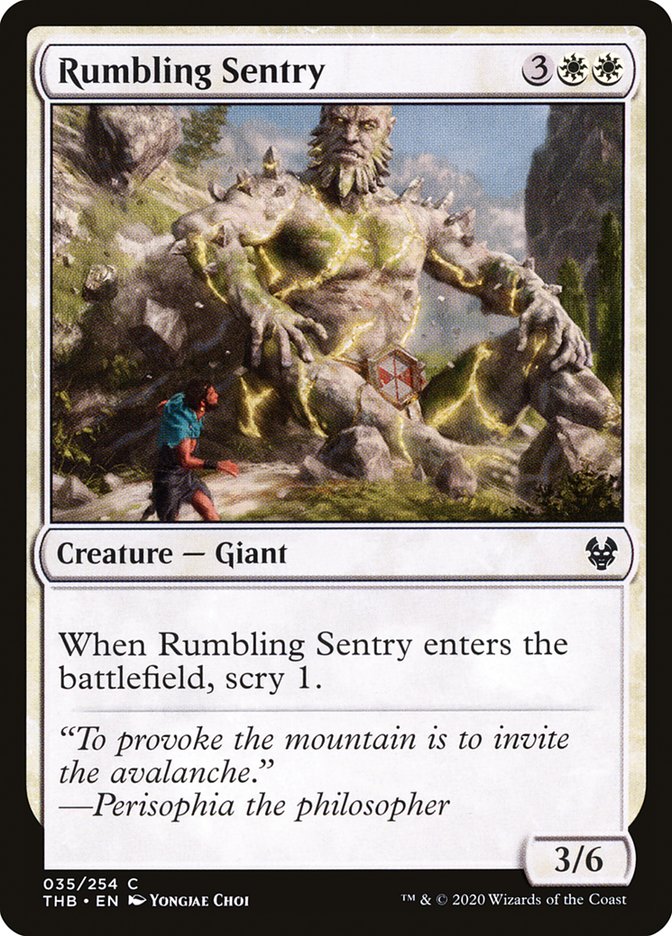 Rumbling Sentry [Theros Beyond Death] | Black Swamp Games