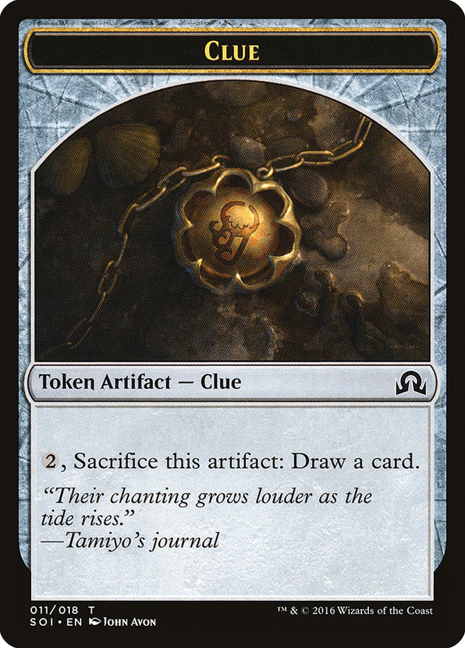 Clue Token (011/018) [Shadows over Innistrad Tokens] | Black Swamp Games