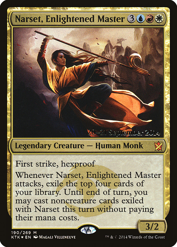 Narset, Enlightened Master [Khans of Tarkir Prerelease Promos] | Black Swamp Games