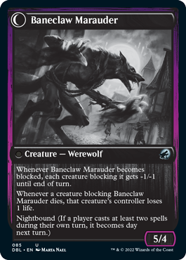 Baneblade Scoundrel // Baneclaw Marauder [Innistrad: Double Feature] | Black Swamp Games