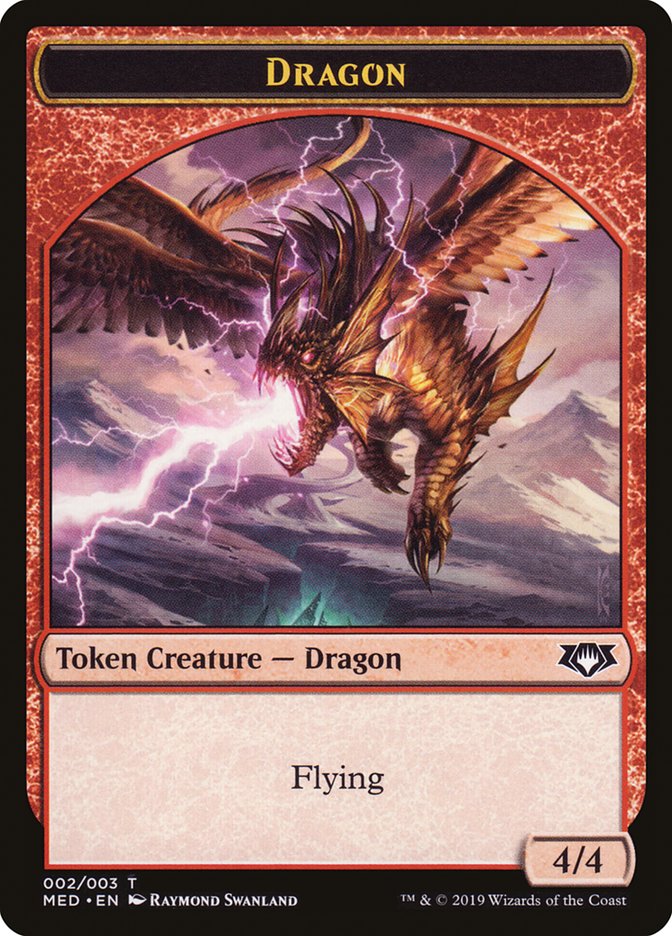 Dragon Token [Mythic Edition Tokens] | Black Swamp Games