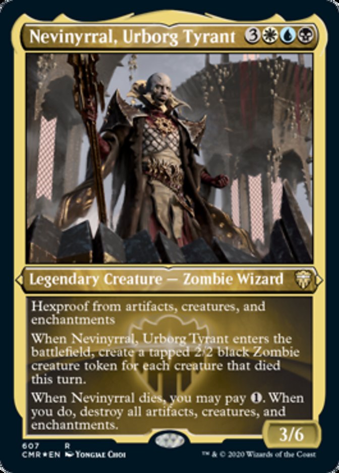 Nevinyrral, Urborg Tyrant (Etched) [Commander Legends] | Black Swamp Games