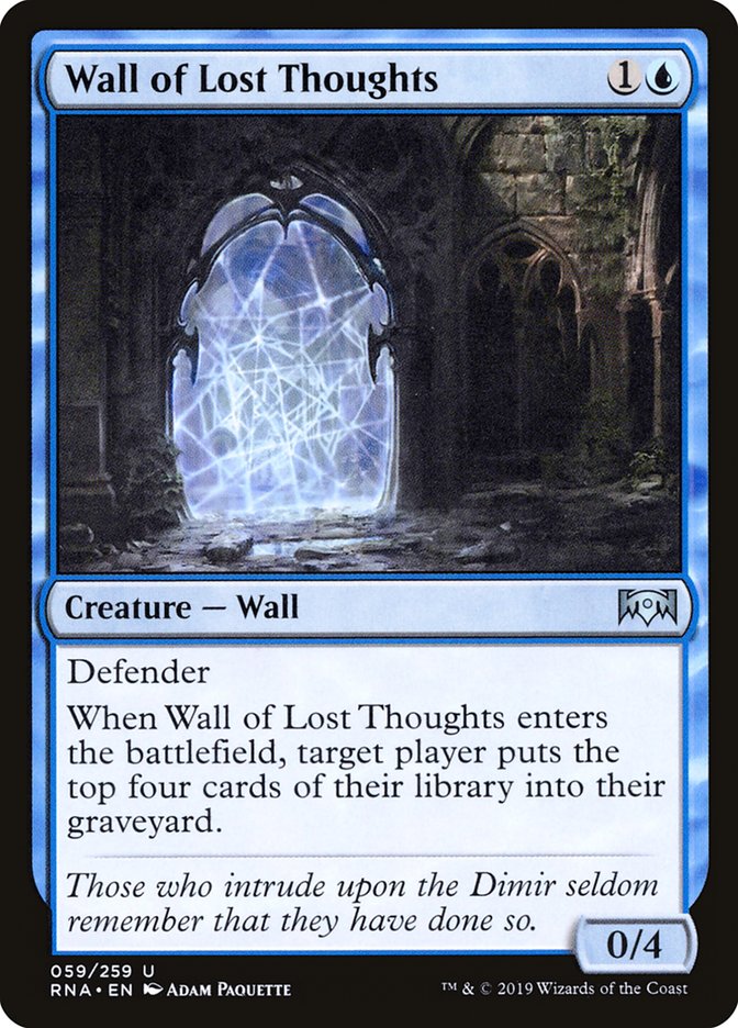 Wall of Lost Thoughts [Ravnica Allegiance] | Black Swamp Games