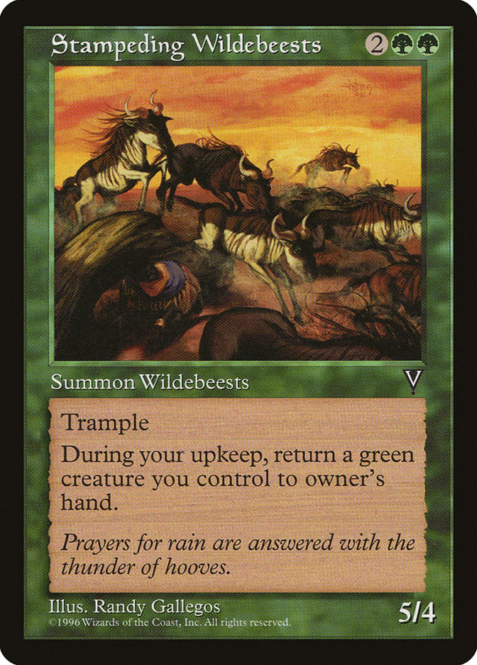 Stampeding Wildebeests [Visions] | Black Swamp Games