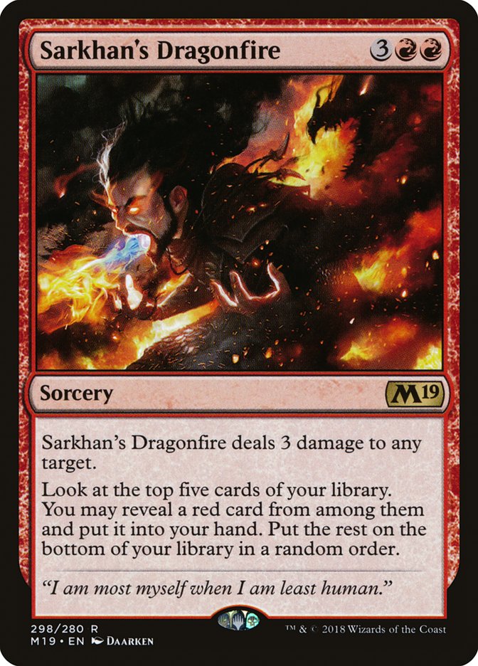 Sarkhan's Dragonfire [Core Set 2019] | Black Swamp Games