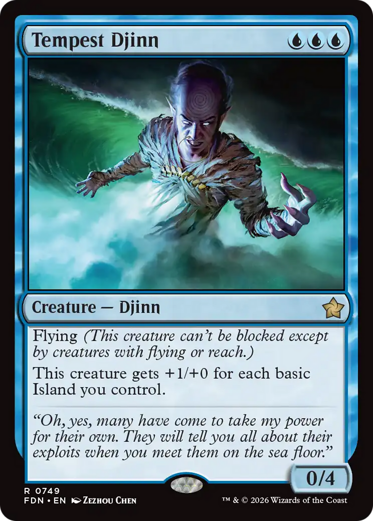Tempest Djinn (0749) [Foundations] | Black Swamp Games