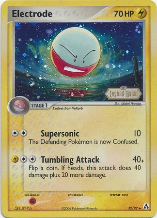 Electrode (32/92) (Stamped) [EX: Legend Maker] | Black Swamp Games